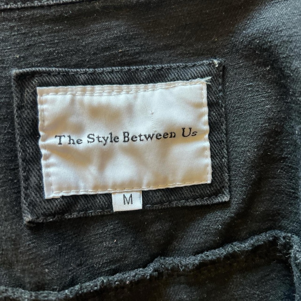 The Style Between Us Black Jean Jacket